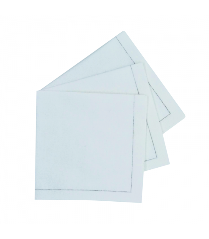 Serviette de table coton blanc  400x395mm - 100Pcs