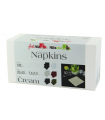 Serviette cocktail coton crème  200x195,2mm - 200Pcs