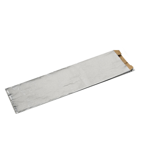 Sac aluminium avec intérieur kraft brun  90x220mm H40mm - 1000Pcs