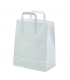 Sac cabas papier blanc 175x90mm H230mm - 500Pcs