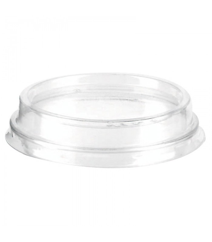 Couvercle PLA plat transparent   H10mm - 2000Pcs