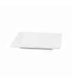 Mini plat carré en porcelaine blanc  101x101mm H23mm - 24Pcs