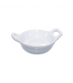 Mini plat en porcelaine blanc  85x60mm H30mm - 24Pcs