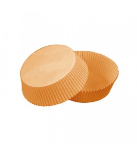Caissette papier de cuisson ronde brune   H41mm - 100Pcs