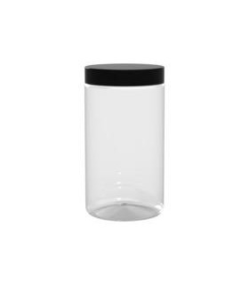 Bocal Bokotwist en plastique PET réutilisable  H167mm 1000ml - 80Pcs