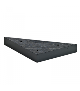 Mini support en bambou noir forme triangle pour 3 piques 140x80mm H20mm - 10Pcs