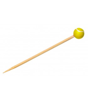 Pique bambou avec une extrémité décor tennis  H120mm - 1000Pcs