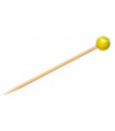 Pique bambou avec une extrémité décor tennis  H120mm - 1000Pcs