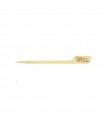 Pique à steack en bambou Teppo Gushi inscription Well (bien cuit )   H90mm - 1000Pcs