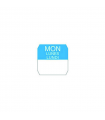 Rouleau étiquette bleue lundi  25x25mm - 1000Pcs