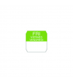 Rouleau étiquette soluble verte vendredi  25x25mm - 1000Pcs