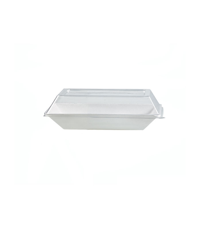 Couvercle dôme rectangulaire transparent en plastique PET  170x130mm H28mm - 100Pcs