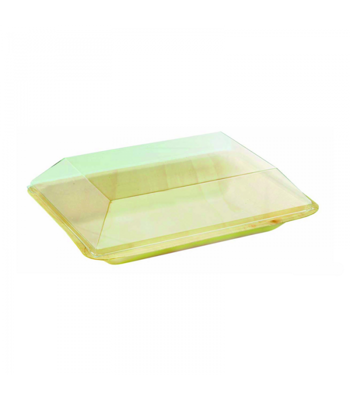 Couvercle Dôme Scandinavie transparent en plastique PET 190x140mm H20mm - 500Pcs