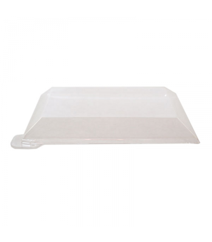 Couvercle dôme transparent en plastique PET pour mise en bouche Klarity 100x100mm H16mm - 100Pcs