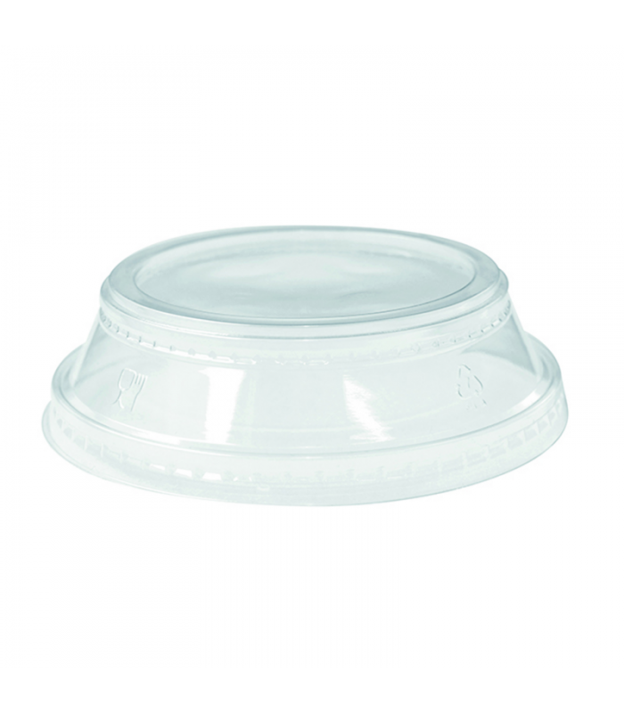 Couvercle dôme transparent en plastique PLA  H28mm 60ml - 1000Pcs