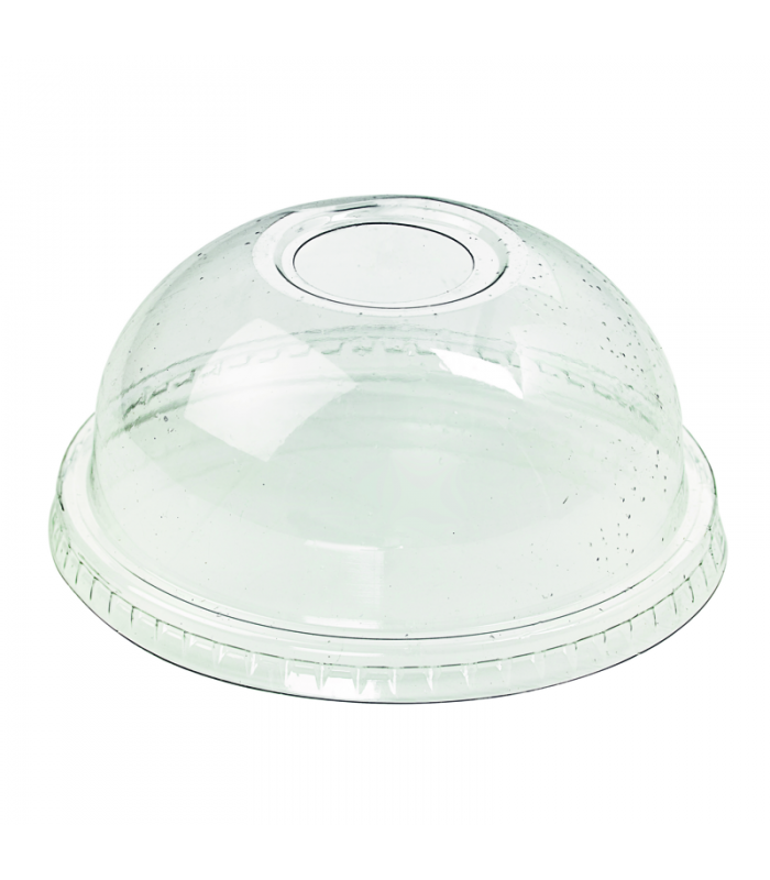 Couvercle PLA dôme transparent avec trou - FK-DLGC1220  H40mm - 1000Pcs