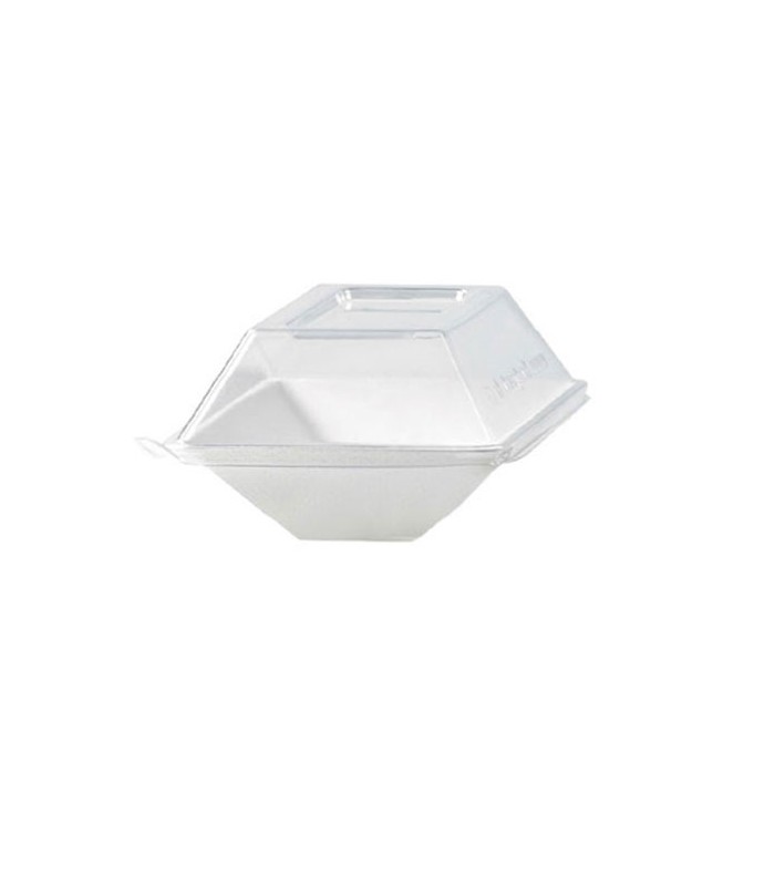Couvercle dôme rectangulaire transparent en plastique PET  132x88mm H33mm - 100Pcs
