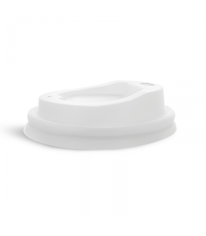 Couvercle dôme blanc avec bec verseur en plastique PLA  H15mm - 1000Pcs