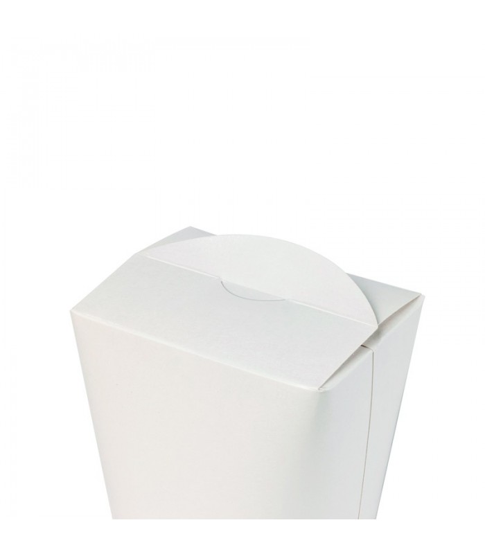 Pot carton rond carton blanc fermeture à encoche   H98mm 750ml - 500Pcs