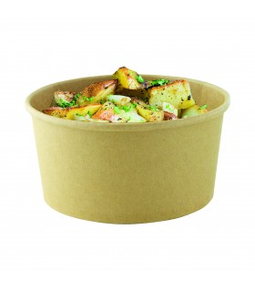 Saladier rond Buckaty en carton kraft brun  H60mm 750ml-360Pcs