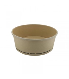 Saladier rond en carton fibre de bambou "Buckaty"   H60mm 750ml - 360Pcs