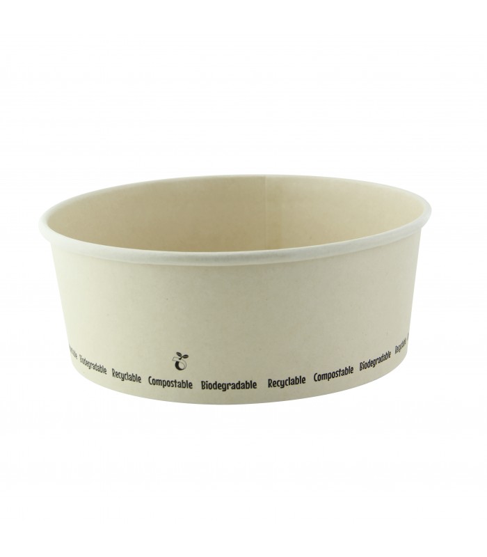 Saladier rond en carton fibre de bambou "Buckaty"   H69mm 1200ml - 360Pcs