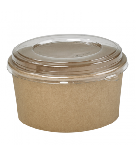 Saladier rond en carton kraft "Buckaty"   H100mm 1200ml - 360Pcs