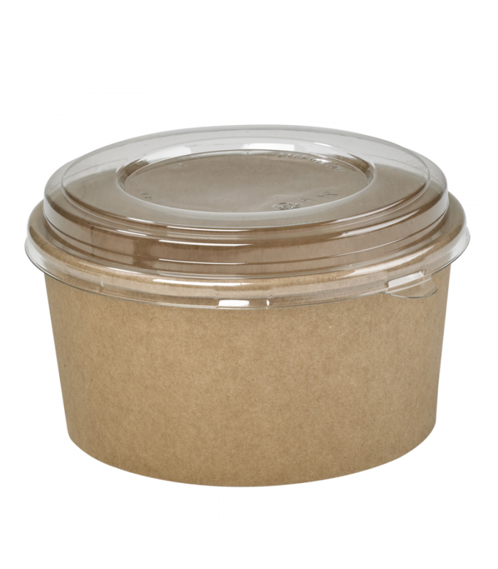 Saladier rond en carton kraft "Buckaty"   H100mm 1200ml - 360Pcs
