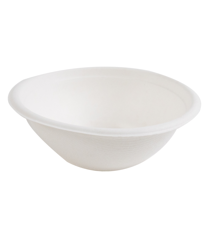 Bol rond blanc en pulpe   H48mm 350ml - 500Pcs