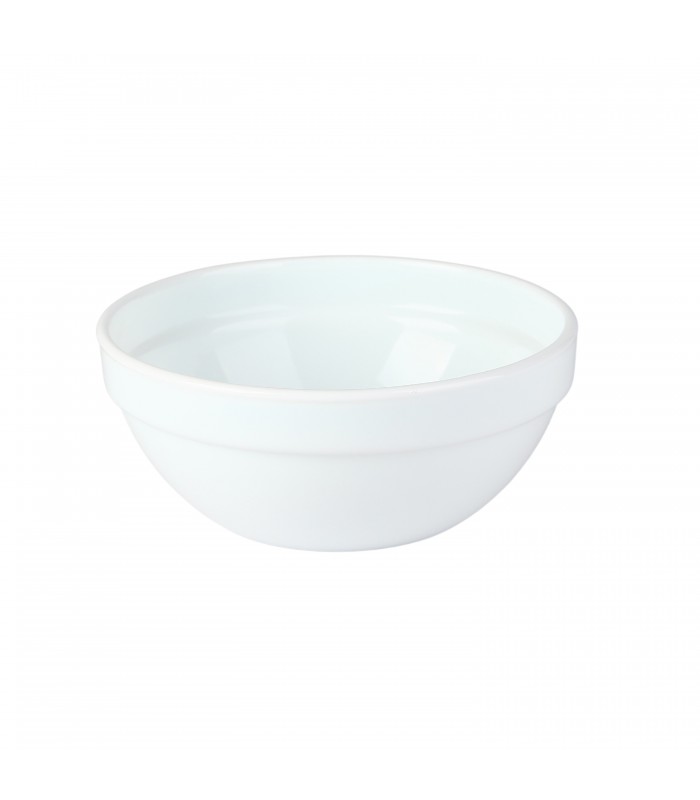 Combo Bol CookShow verre opale + Couv en plastique PP  H75mm 1 140ml - 12Pcs