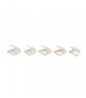 Coquille blanche en pulpe 232x157mm H80mm 830ml - 200Pcs