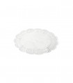 Dentelle en papier blanc de forme ovale, avec au bord un décor ajouré - 250Pcs