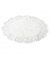 Dentelle papier blanc ovale  260x350mm - 250Pcs