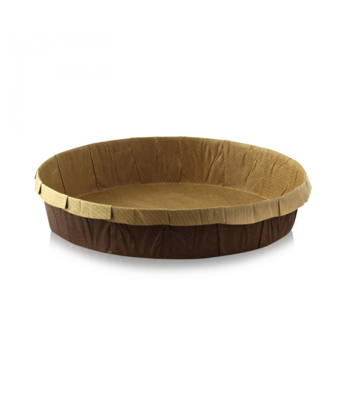 Moule de cuisson papier kraft rond   H35mm - 320Pcs