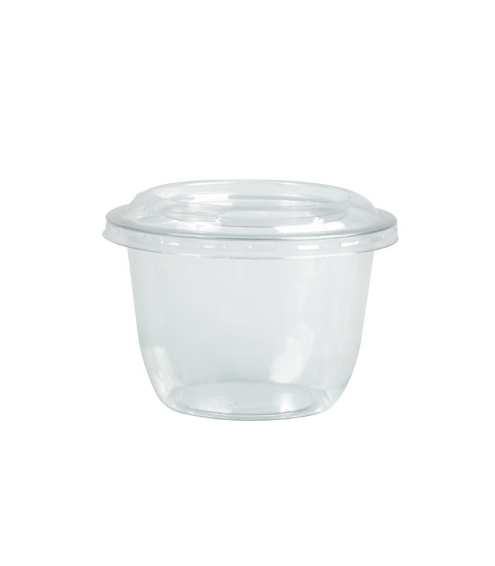 Pot à dessert en plastique PET transparent  H79mm 300ml - 1000Pcs