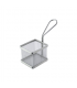 Mini panier friteuse métal rectangulaire 85x70mm H65mm - 6Pcs