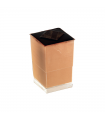 Verrine plastique PS transparent carrée "Quadra"  56x56mm H86mm 200ml - 580Pcs