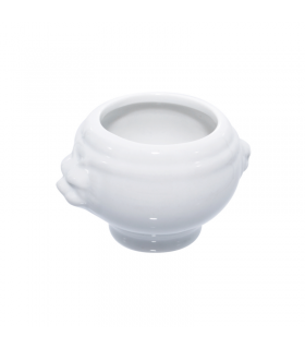 Mini soupière en porcelaine blanc  80x65mm H50mm - 36Pcs