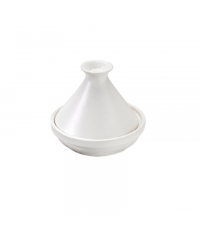 Mini tajine en porcelaine blanc   H80mm - 24Pcs