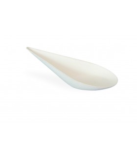 Mise en bouche blanche en pulpe Goutte  105x52mm H30mm - 300Pcs