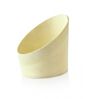 Tube bois coupe oblique   H70mm 70ml - 100Pcs