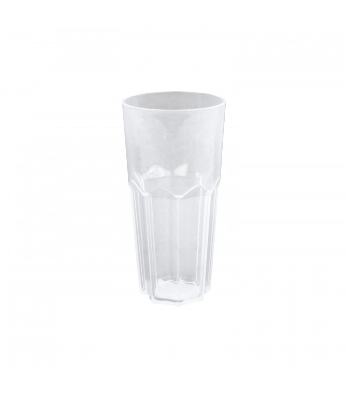 Verre à facette Cupoly en plastique PP  H127mm 240ml - 12Pcs
