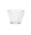 Mise en bouche plastique PS transparent forme fleur "Deva" 60x55mm H47mm 60ml - 600Pcs