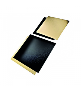 Plaque carton rectangulaire double face or noir  200x300mm - 50Pcs
