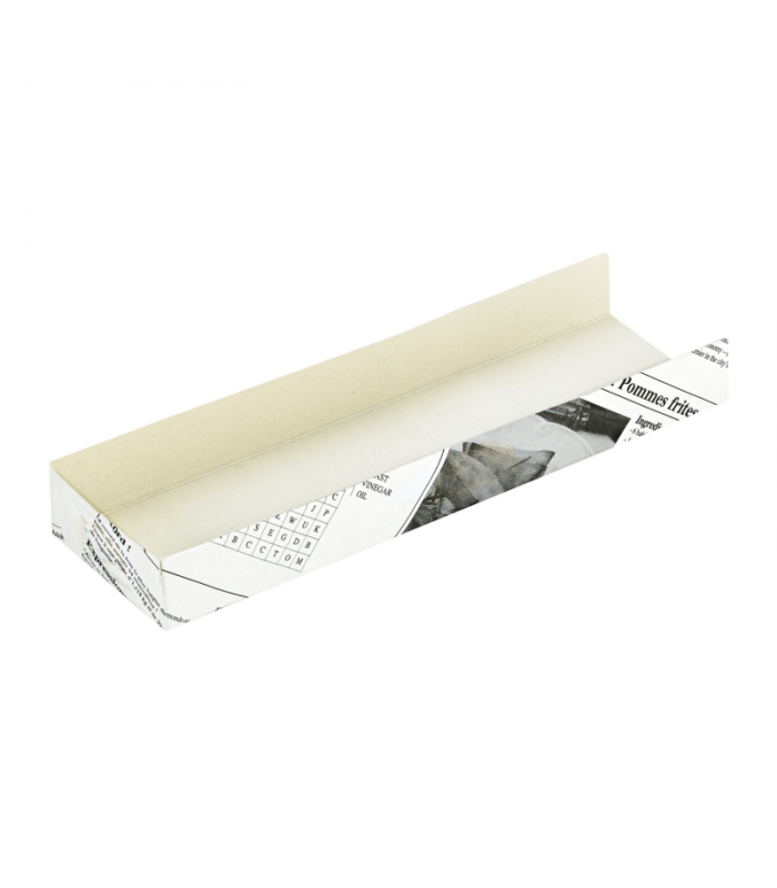 Support hot-dog carton impression journal  180x40mm H19mm - 1000Pcs