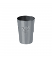 Verre plastique argenté décor grappe de raisin   H80mm 180ml - 300Pcs