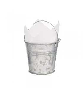 Seau en métal avec anse   H75mm 200ml - 144Pcs