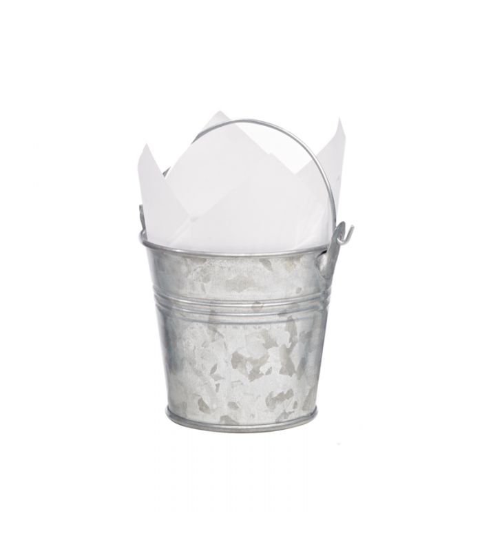 Seau en métal avec anse   H75mm 200ml - 144Pcs