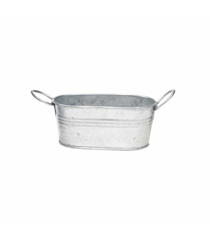 Baquet ovale en métal  120x70mm H55mm 220ml - 36Pcs
