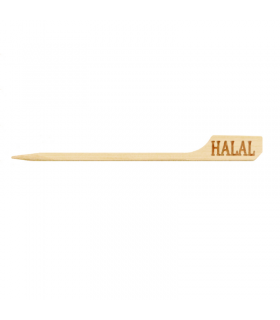 Pique bambou Teppo Gushi inscription No Gluten (Halal)   H90mm -100Pcs